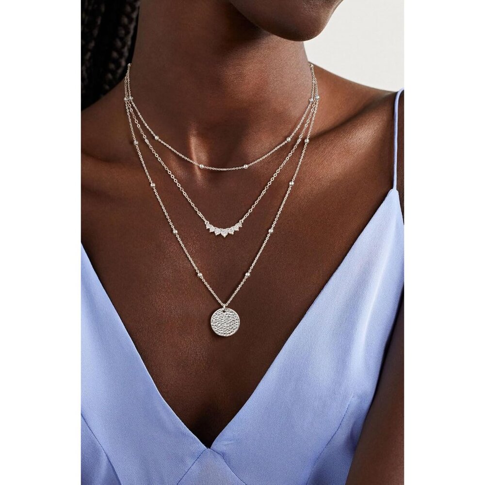 Gleaming Stackable Gold/Silver Necklaces With Ext… - image 3